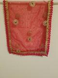 Red Net Mata Dupatta Chunari for Pooja & Decor #1371102